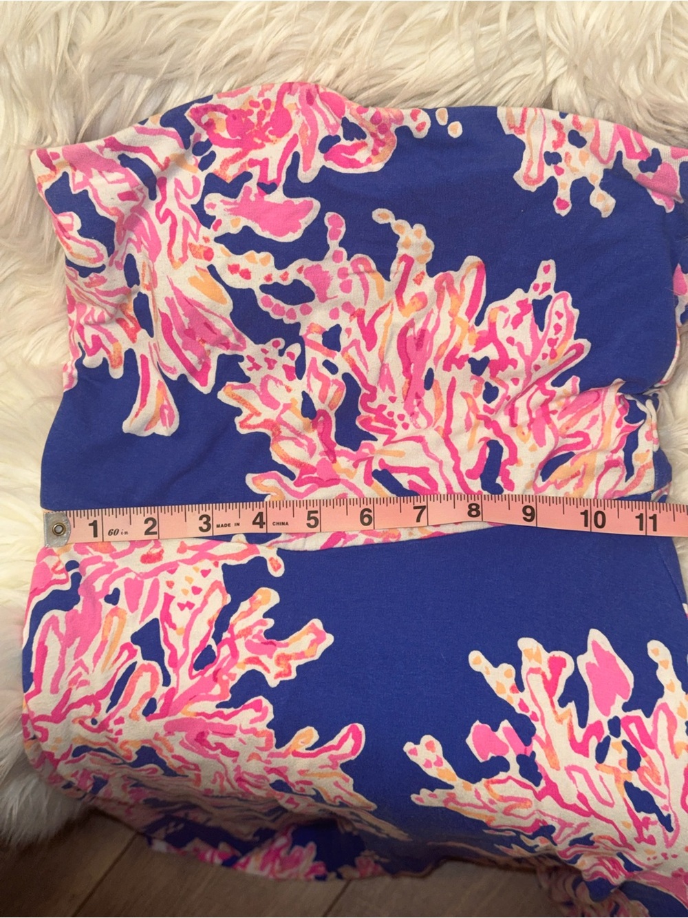 Lilly Pulitzer XXS Strapless Floral Maxi Dress Blue Pink Built In Bra Resort - Picture 8 of 9